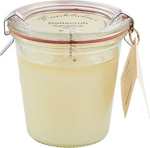 Saltscrub, Sandeltræ, 300 g. Saltscrub, Sandeltræ, 300 g.